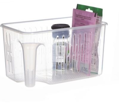 lakeland Caddy Stack Cupboard Storage Basket With Handle, 15 x 25 x 14cm H.