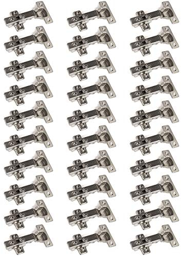 30 x SOTECH Paumelles T45 Butée d'angle avec amortisseur + plaque cruciforme Charnières Charnières à boîtier (disponibles à l'unité et par 6, 10, 20 ou 30 !)