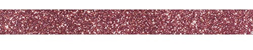 Rayher Ruban adhésif pailleté, vieux-rose, 1 rouleau, L.5m, l.15mm, scintillant, arts créatifs, décorations, cartes, scrapbooking, Noël, Nouvel An-59925268