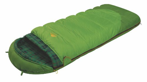 ALEXIKA Unisex-Adult Schlafsack Siberia Plus, rechte Reißverschluss Deckenschlafsack, grün/kariertes grün