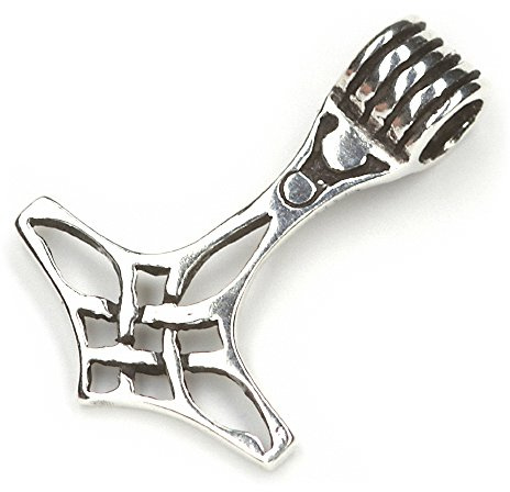 Drachensilber Thors Hammer Wikinger Schmuck Anhänger Silber Mittelalter Mjölnir Silberanhänger