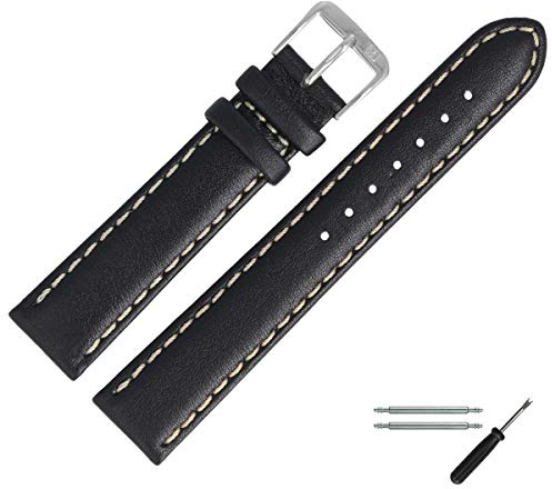 MARBURGER Uhrenarmband 22mm Leder - Werkzeug Montage Set 80622