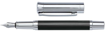 Wedo 260531326 Füllhalter (Tyron im Geschenketui) schwarz/chrom