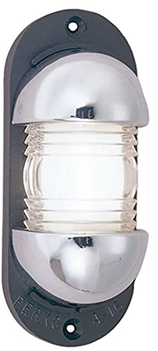 Perko 1331DP0CHR Horizontal and Vertical Surface-Mount Masthead Light with Black Polymer Base - 3-3/4 Length x 1-1/2 Width x 1-3/8 Projection