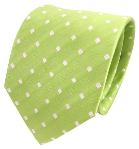 TigerTie Designer Seidenkrawatte in gepunktet gemustert - Krawattenbreite 8 cm