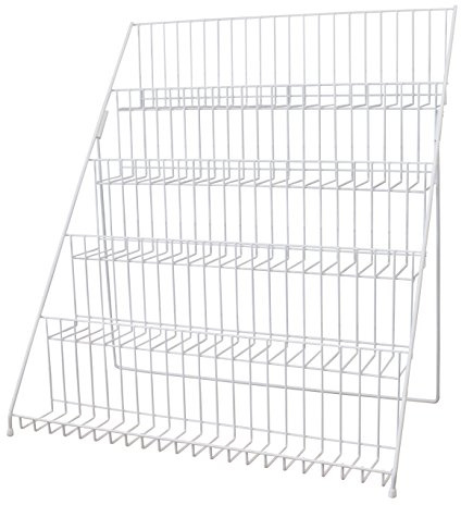 GERSO Grußkarten-Ausstellungsstand zusammenklappbar leicht weiss pulverbeschichtet
