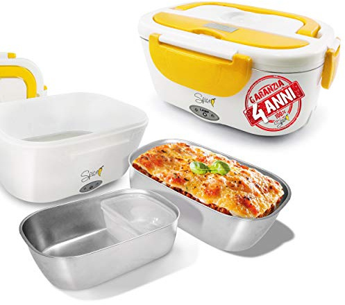 Spice Scaldavivande Portatile con Vaschetta Estraibile in Acciaio Inossidabile, 40 W, 1.5 Liters Garanzia 4 Anni