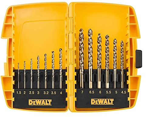 DeWalt DT7920B-QZ - Pack de 13 brocas para metal, en caja de accesorios Minisafe