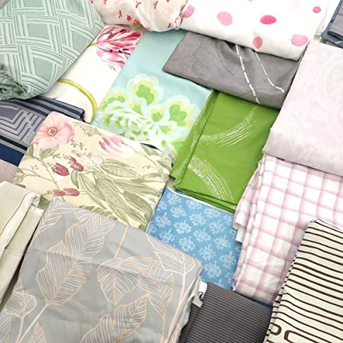 Hans-Textil-Shop Stoffpaket Baumwolle Mako Satin 5 kg – Stoffreste Paket gemischt – Stoffpakete zum Nähen, Basteln, Dekorieren – Bettwäsche, Kissen, Patchwork, Quilt