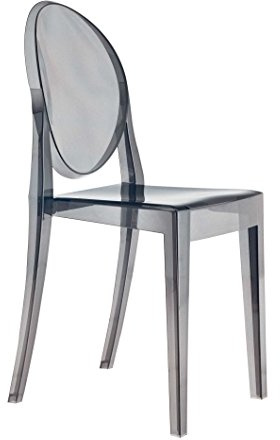 Kartell Victoria Ghost, Set da 2 Sedie, Fumé