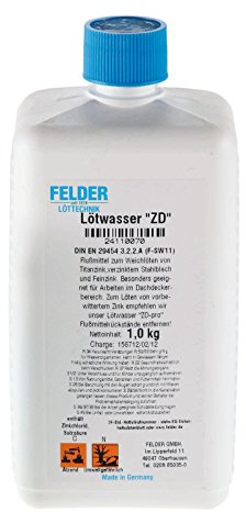 FELDER Lötwasser ZD Flussmittel Weichlötmittel Feinzink 1000ml