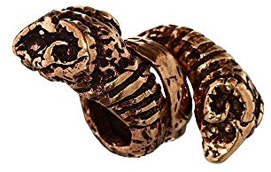 NKlaus Bartschmuck Haarperle NAVIN Widder Bronze Lockenperle 6382