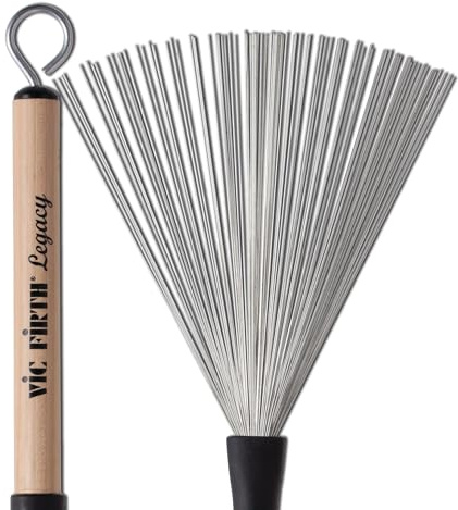 Vic Firth Legacy trådborste – infällbar – trähandtag