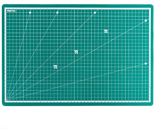 PRETEX Schneidematte im A3 Format Material: PVC mit selbstschließender Oberfläche Maße: 45 x 30 cm Farbe: Grün