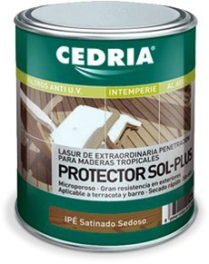 Lasur protector madera Cedria Protector Sol Plus Ipe 20 litros