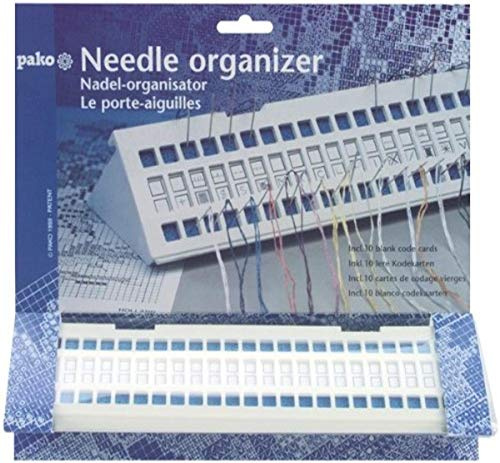 Pako Organizer für Nadeln - Kreuzstich-Zubehör - Für Sticknadeln - mit 10 leeren Code-Karten