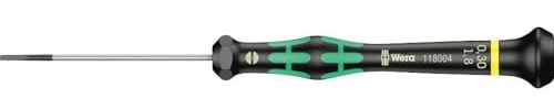 Wera 2035 Elektroniker-Schlitzschraubendreher, 0,30 x 1,8 x 60 mm, 05118004001