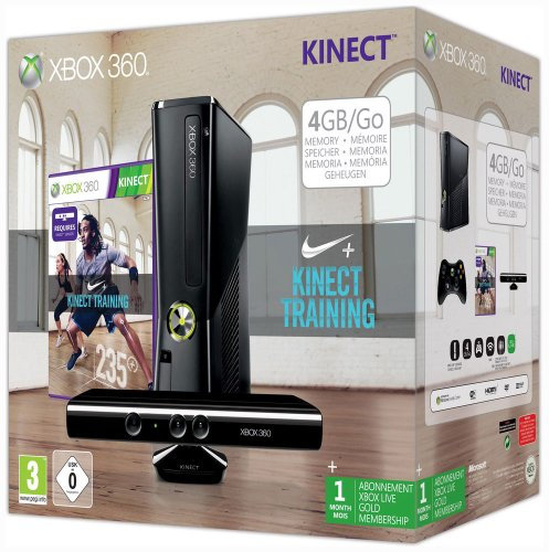Console Xbox 360 4 Go + Kinect + Nike Kinect Training
