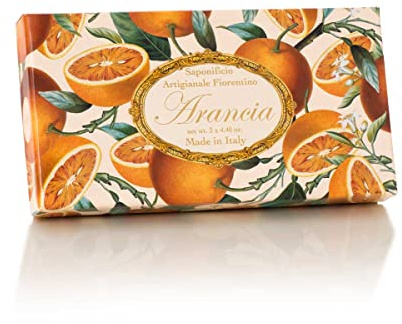 Saponificio Artigianale Fiorentino, Frutta, profumo di arancia, 3 Saponette da 125g