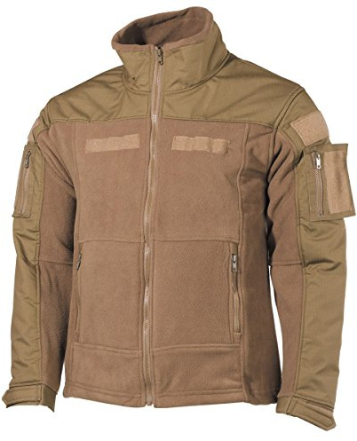 MFH Militärische Tarnungs-Feldjacke, 100% Polyester, Rip Stop Besatz, verstellbare Ärmel und Bund, YKK Reißverschlüsse (DE/NL/SE/PL, Alphanumerisch, M, Regular, Regular, coyote tan)