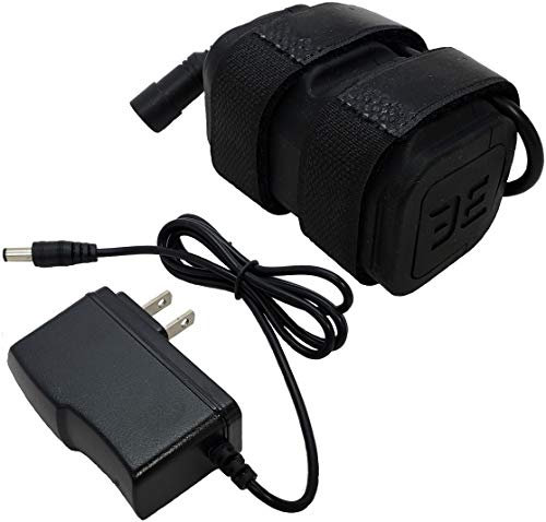 Bright Eyes The Best Bike Light Battery - Now Higher Capacity - Works with CREE T6 LED 1200lm Bike Lights - 8.4V (6400mAh Battery + Charger)