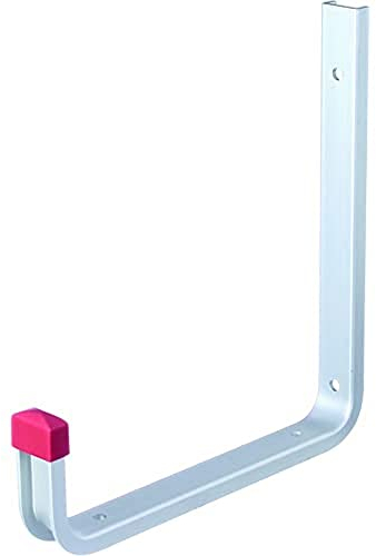 Alberts 805555 Gancio a parete, disponibile in diverse versioni, angolato, alluminio, profondità 190 mm, altezza 200 mm
