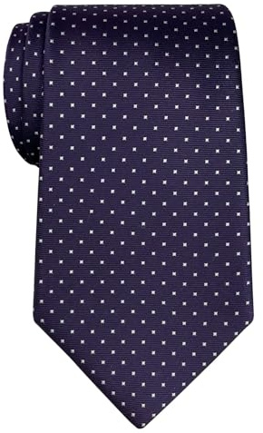 Retreez Corbata de microfibra con puntitos para hombres Morado con el punto blanco