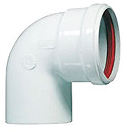 CURVA CHIUSA 90° M/F ø 80 mm PER TUBI IN ALLUMINIO BIANCO CALDAIA Stabile