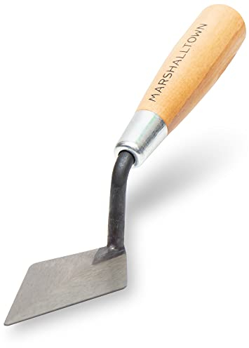 Marshalltown 46 114S Archaeology Trowel, Rigida a Punta in Stile londinese, con Manico in Legno, cazzuola in Acciaio, Dimensioni: 102x51 mm, Argento