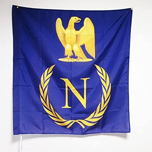AZ FLAG Flagge Schild Napoleon Bonaparte 90x90 cm Polyester 100D Hohlsaum | Für innen und außen Frankreich Erstes Kaiserreich Empire dekorative Flagge doppelte Nähte und verstärkte Kanten