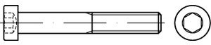 DIN 7984 08.8 Zylinderschrauben mit Innensechskant, niedriger Kopf - Abmessung: M24x100 (1 Stück)