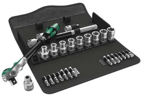 Wera 8100 SC 9 Zyklop Speed-Knarrensatz, 1/2 Zoll-Antrieb, zöllig, 28-teilig, 05004079001