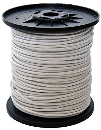 Corda elastica in gomma per tendoni, lunghezza 30 m, spessore 8 mm, colore: bianco