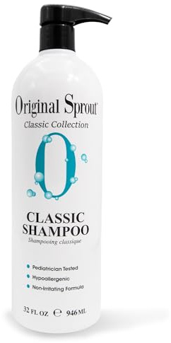 Original Sprout Sulphate Free Classic Shampoo, 946 ml | Phthalate Free, Infused with Calendula, Rosemary & Arnica – Gentle, pH Balanced Hair Care for All Hair Types