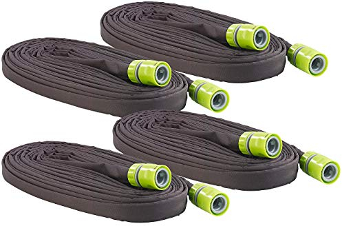 Royal Gardineer Tropfschlauch: Perlschlauch Eco 12m 4er-Pack (Tröpfchenschlauch, Bewässerung Schlauch, Bewässerungscomputer)