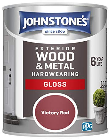 Johnstone's Exterior Hardwearing Gloss - Victory Red 750ml