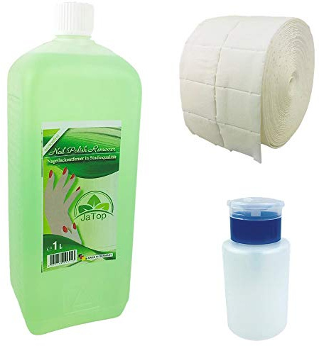 JaTop Nagellackentferner, Remover, acetonfrei, 500 Zelletten,Dispenser