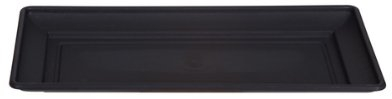 Whitefurze Soucoupe de jardinière 40cm Noir