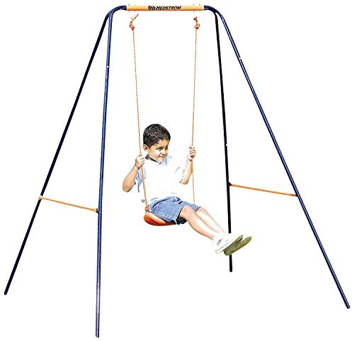 Hedstrom M08656-02 2-in-1 Swing with 5 Point Harness, Blue/Orange