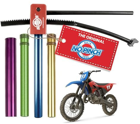 Baja No Pinch Reifenmontagewerkzeug für Motocross & Enduro | Kompaktes Tire Changer Tool für 16–21 Zoll Räder | Passend für 15 mm, 17 mm, 20 mm & 25 mm Achsen