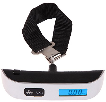 Demiawaking Digitale Kofferwaage Gepäckwaage bis 50kg (Blau)