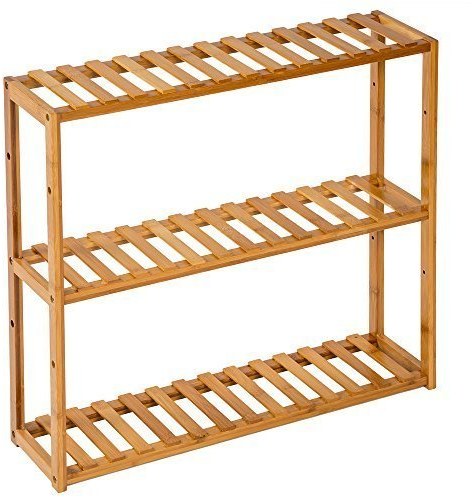 tectake Standregal Haushaltsregal Badregal Holz - Diverse Modelle - (3 Böden | 60x15x54.5cm | Nr. 401648)