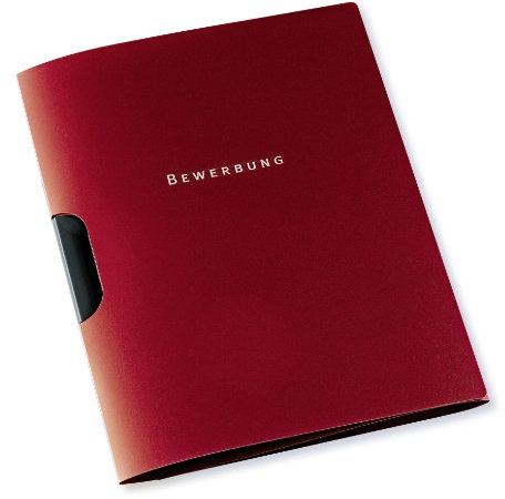 Elba Bewerbungsmappe A4, aus Kunststoff, Klemm-Mappe, bordeaux, 10er Pack