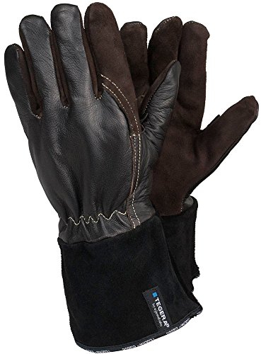 Ejendals Handschuh Tegera 132a für Schweißerarbeiten Größe 9, 1 Stück, braun/schwarz, 132A-9