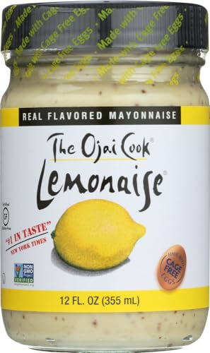 Lemonaise - A Zesty Citrus Mayo - All Natural Lemon Mayonnaise For Sandwich Spreads, Dips, and Dressings - 12 Ounce Jar (Pack of 2)