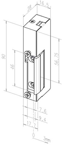 Assa Abloy effeff Elektro-Türöffner ohne 19-D11