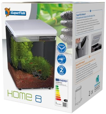 Superfish 545250/1989 Home 8 Mini-Aquarium in Weiß