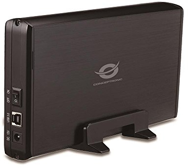 CONCEPTRONIC C20-300 Caja Disco Duro 3.5 Pulgadas USB 3.0, Negro