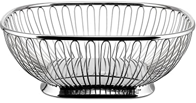 Alessi Drahtkorb, viereckig aus Edelstahl
