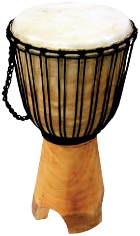 Djembé Mahagoni Cutout Standtrommel 60 cm Ziegenhaut Ø 26-29 cm Drum Percussion